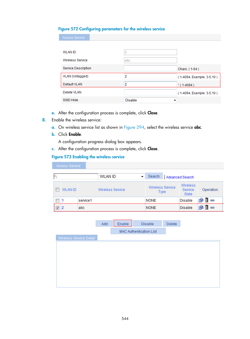 Figure 293 | H3C Technologies H3C WX3000E Series Wireless Switches User Manual | Page 565 / 965