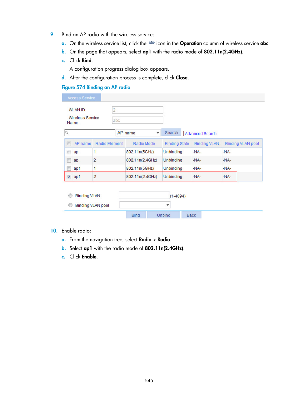 H3C Technologies H3C WX3000E Series Wireless Switches User Manual | Page 566 / 965