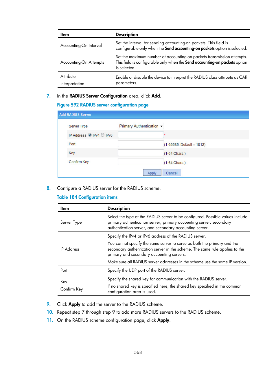 H3C Technologies H3C WX3000E Series Wireless Switches User Manual | Page 589 / 965