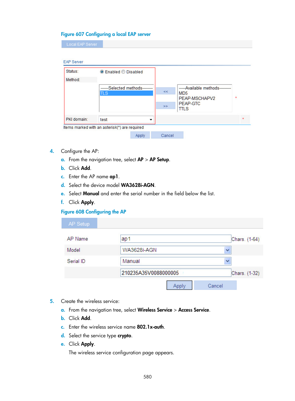 H3C Technologies H3C WX3000E Series Wireless Switches User Manual | Page 601 / 965