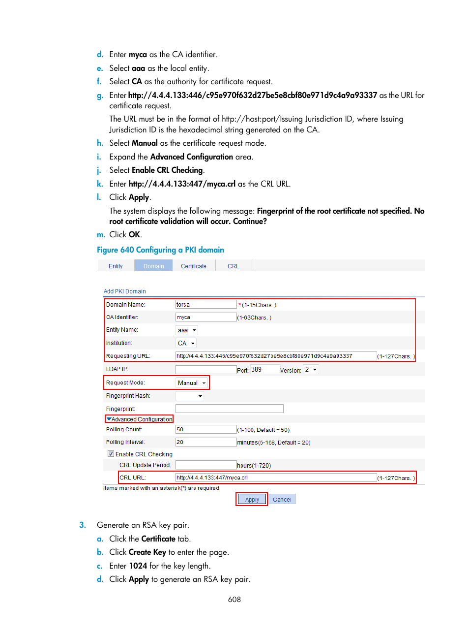 H3C Technologies H3C WX3000E Series Wireless Switches User Manual | Page 629 / 965