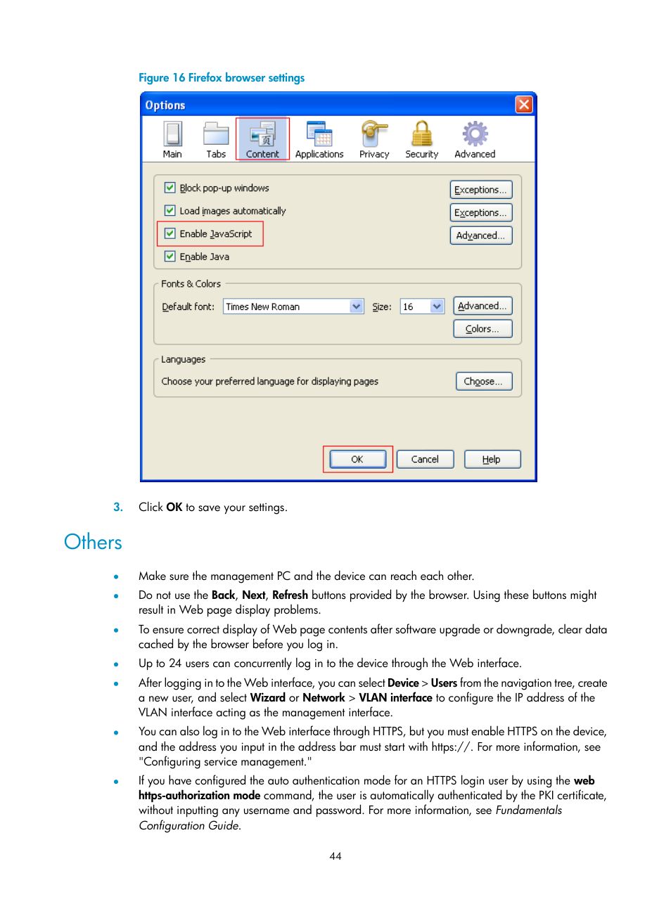 Others | H3C Technologies H3C WX3000E Series Wireless Switches User Manual | Page 65 / 965