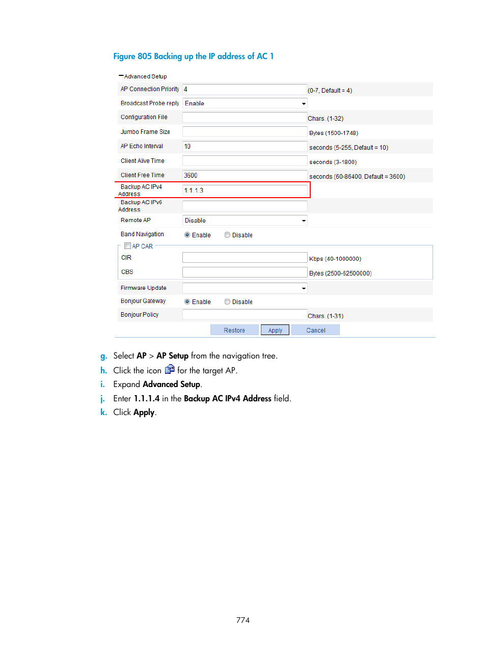 H3C Technologies H3C WX3000E Series Wireless Switches User Manual | Page 795 / 965