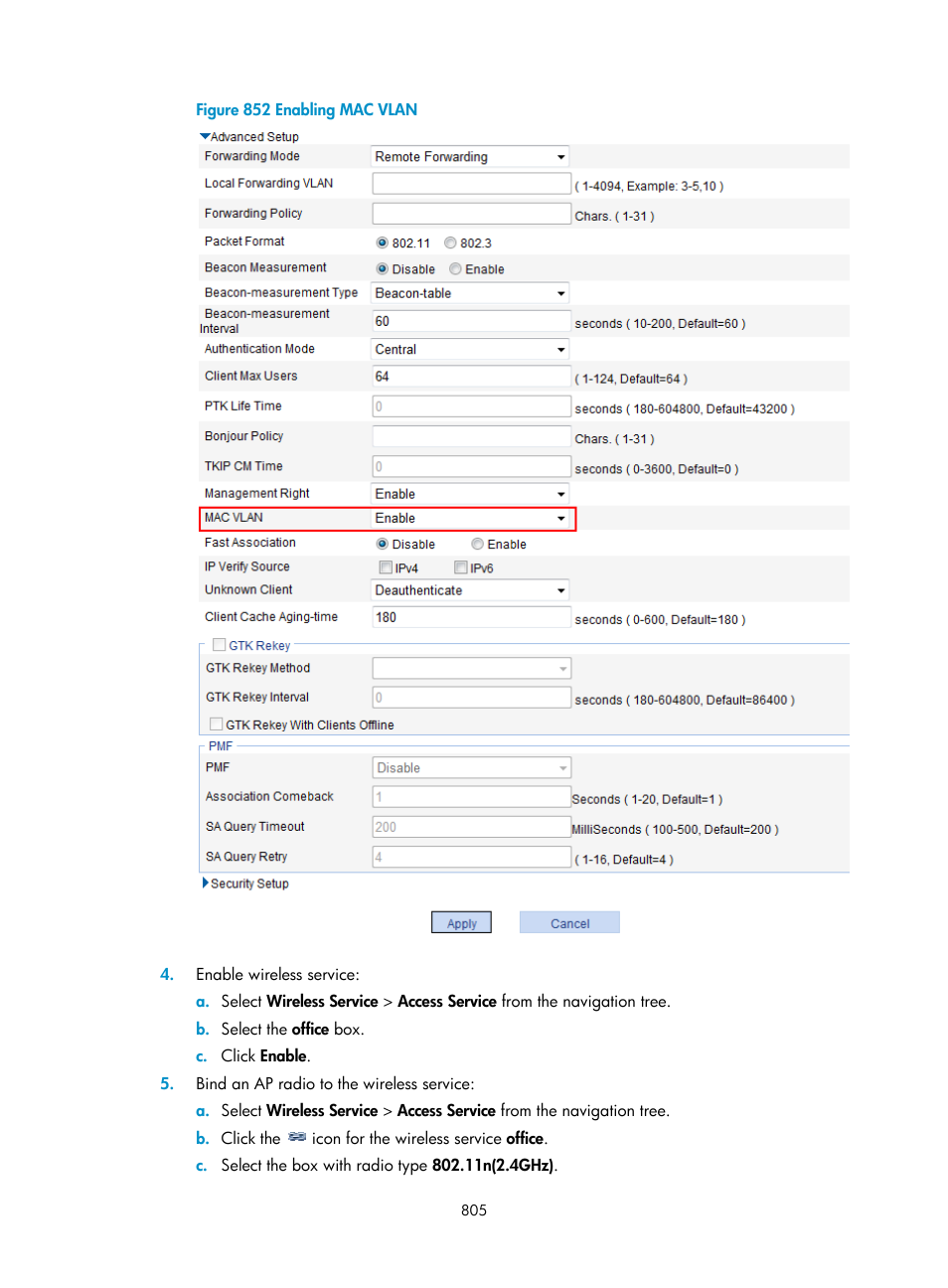 H3C Technologies H3C WX3000E Series Wireless Switches User Manual | Page 826 / 965