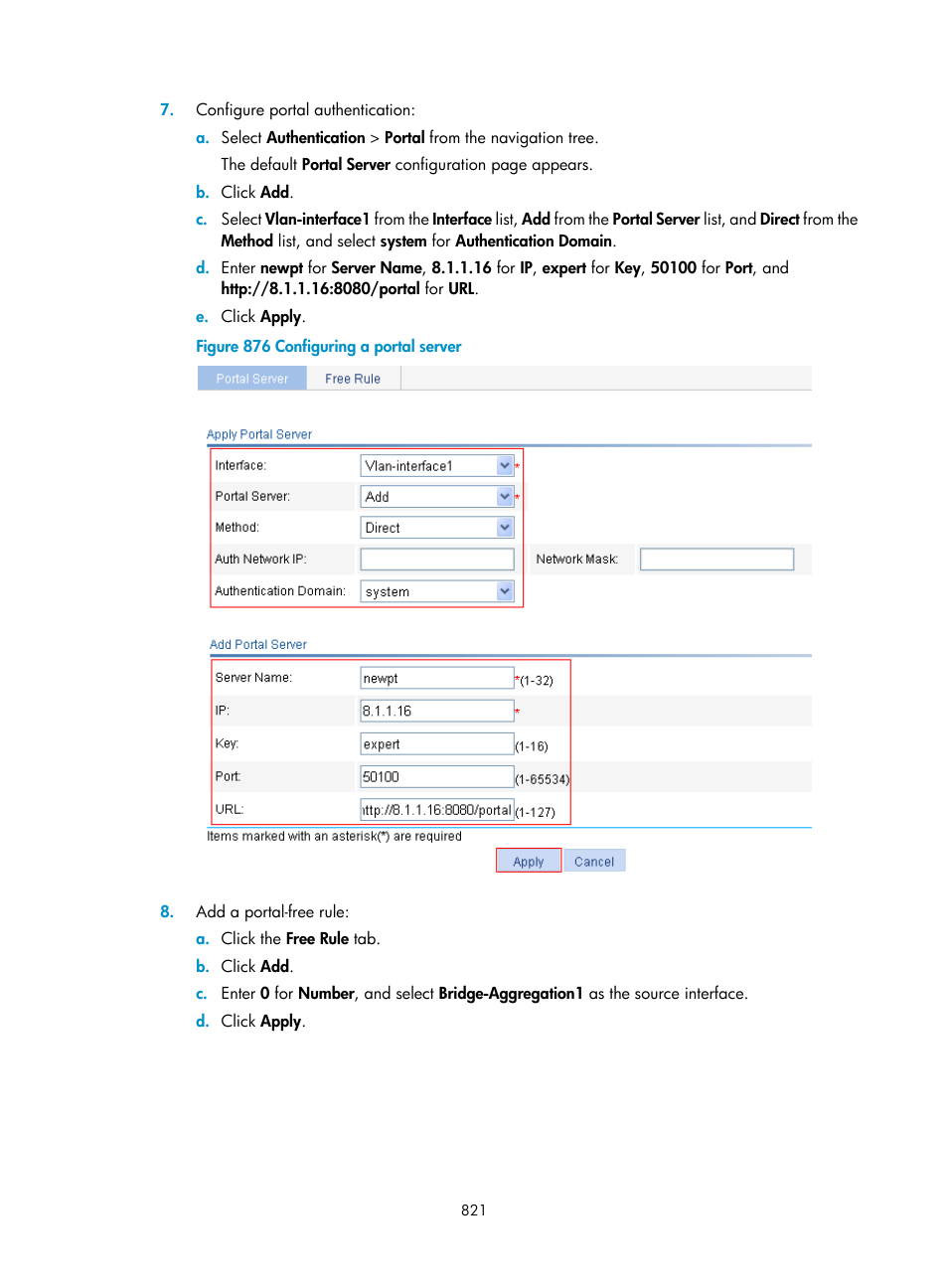 H3C Technologies H3C WX3000E Series Wireless Switches User Manual | Page 842 / 965