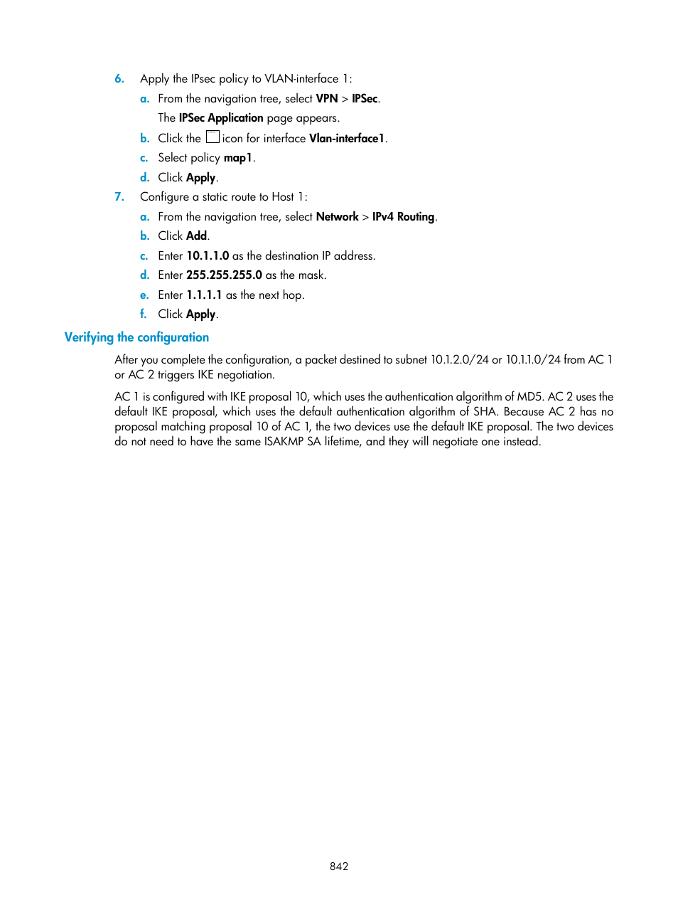 Verifying the configuration | H3C Technologies H3C WX3000E Series Wireless Switches User Manual | Page 863 / 965