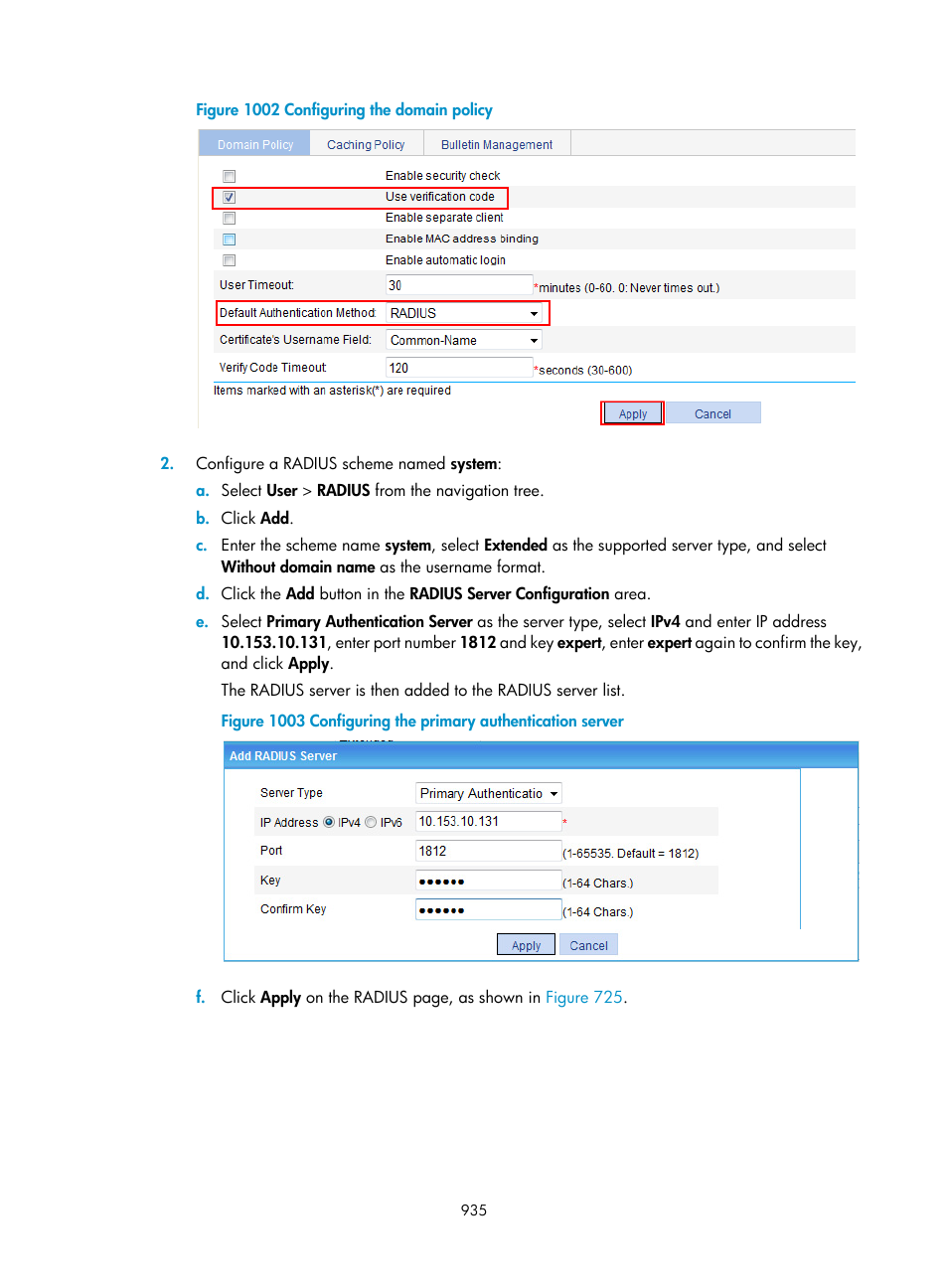 H3C Technologies H3C WX3000E Series Wireless Switches User Manual | Page 956 / 965