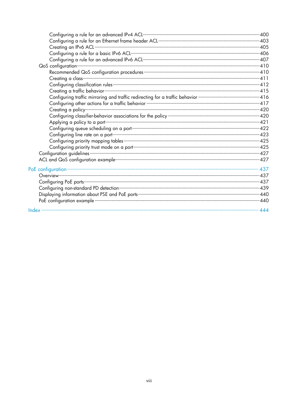 H3C Technologies H3C WX3000E Series Wireless Switches User Manual | Page 13 / 459