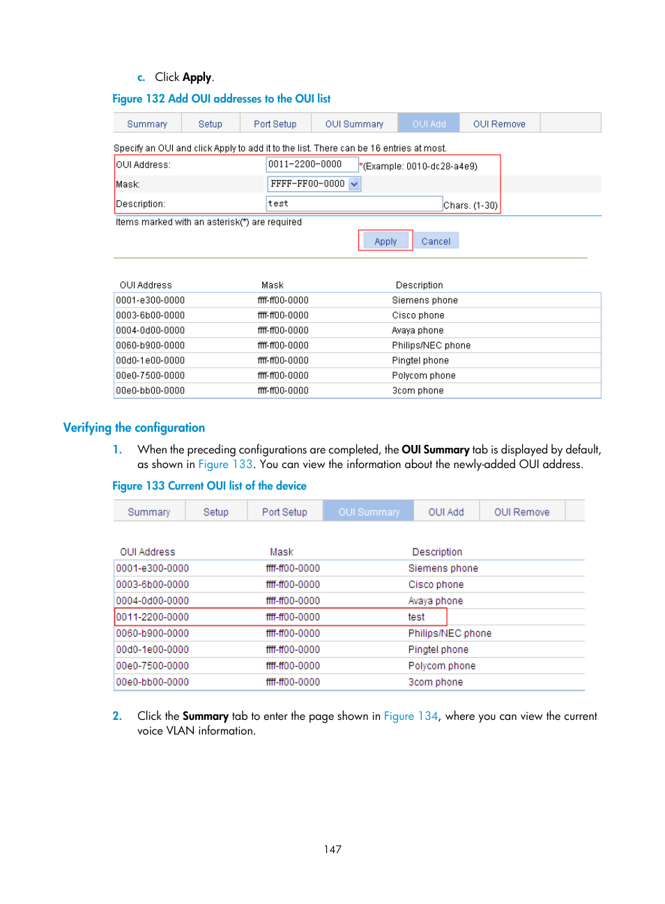 Verifying the configuration | H3C Technologies H3C WX3000E Series Wireless Switches User Manual | Page 160 / 459