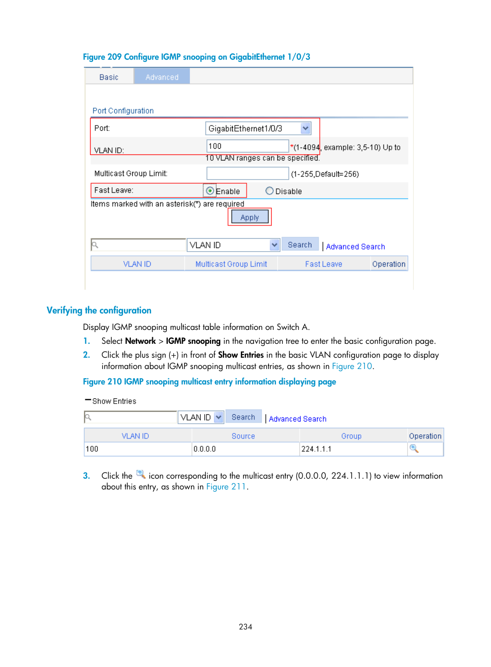 Verifying the configuration | H3C Technologies H3C WX3000E Series Wireless Switches User Manual | Page 247 / 459