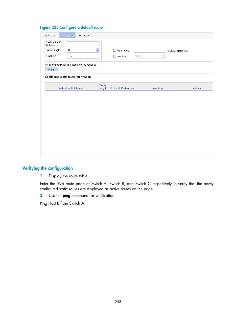 Verifying the configuration | H3C Technologies H3C WX3000E Series Wireless Switches User Manual | Page 261 / 459