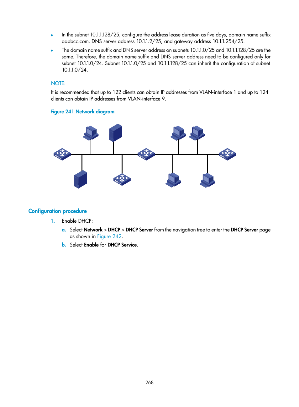 Configuration procedure, Figure 241, The d | H3C Technologies H3C WX3000E Series Wireless Switches User Manual | Page 281 / 459