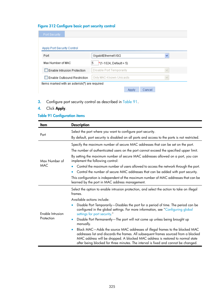 H3C Technologies H3C WX3000E Series Wireless Switches User Manual | Page 338 / 459
