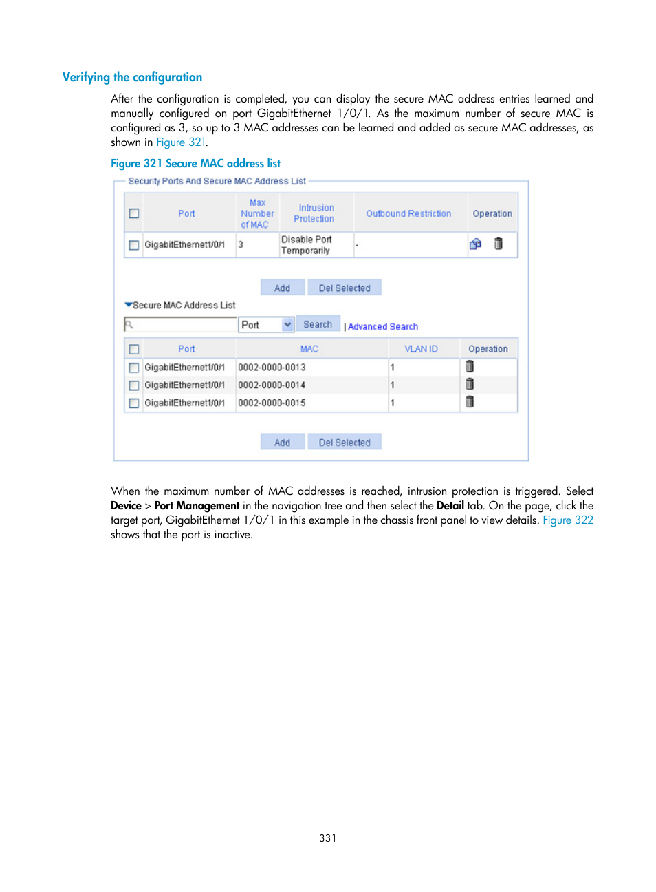 Verifying the configuration | H3C Technologies H3C WX3000E Series Wireless Switches User Manual | Page 344 / 459