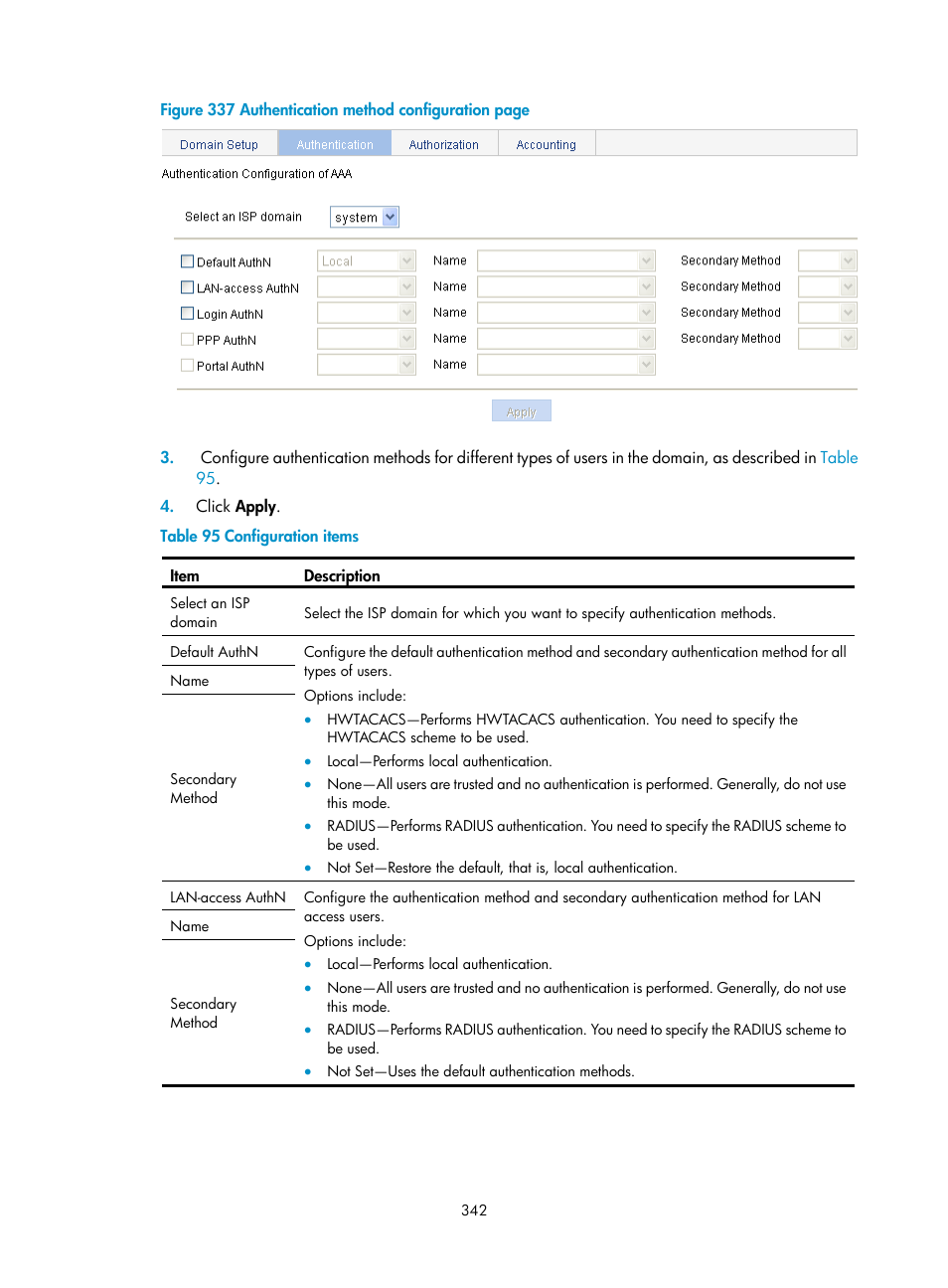 H3C Technologies H3C WX3000E Series Wireless Switches User Manual | Page 355 / 459