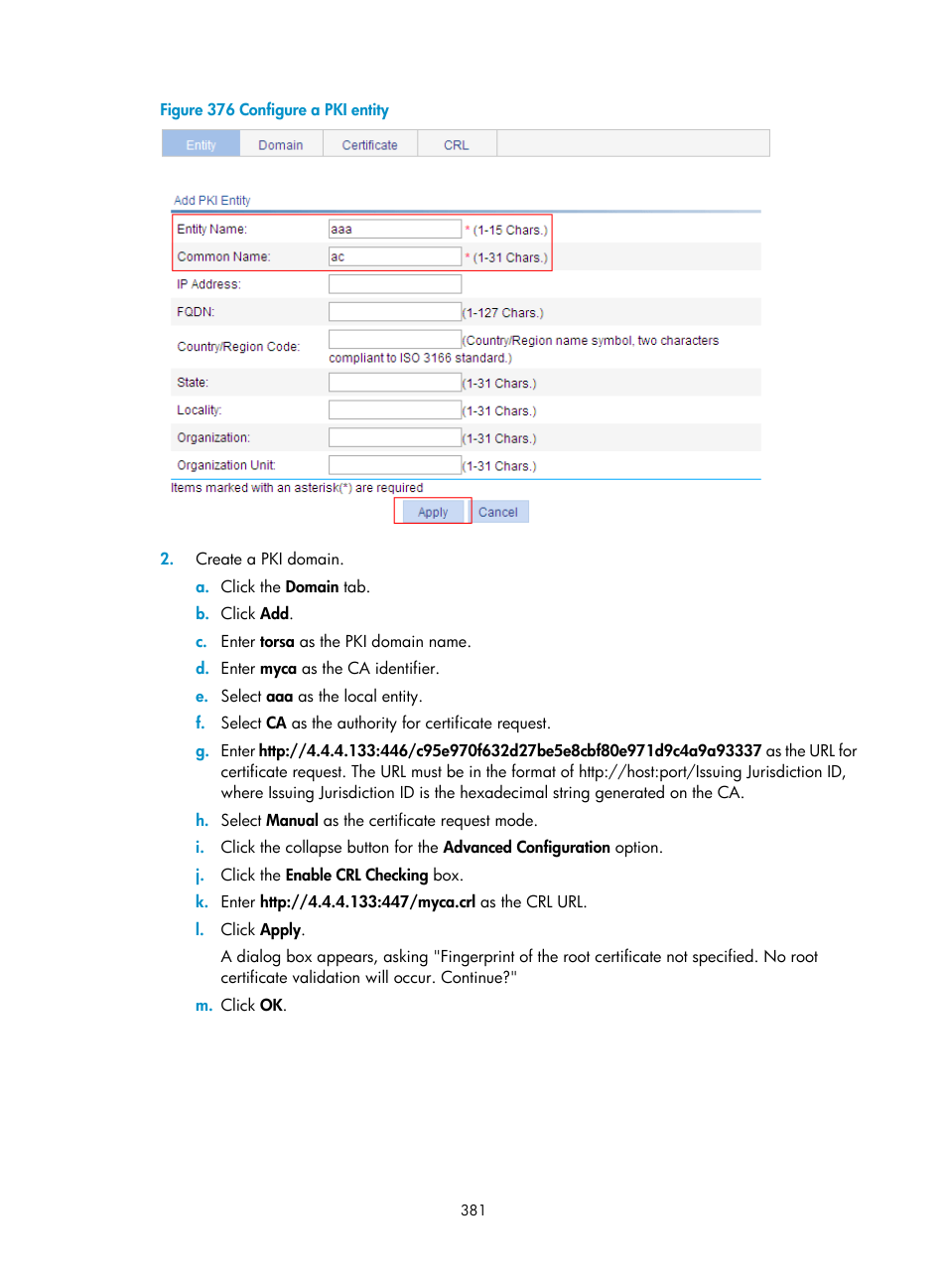 H3C Technologies H3C WX3000E Series Wireless Switches User Manual | Page 394 / 459