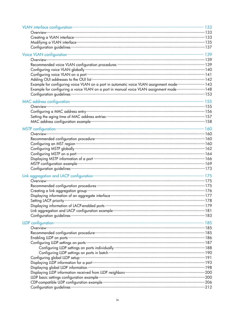 H3C Technologies H3C WX3000E Series Wireless Switches User Manual | Page 9 / 459