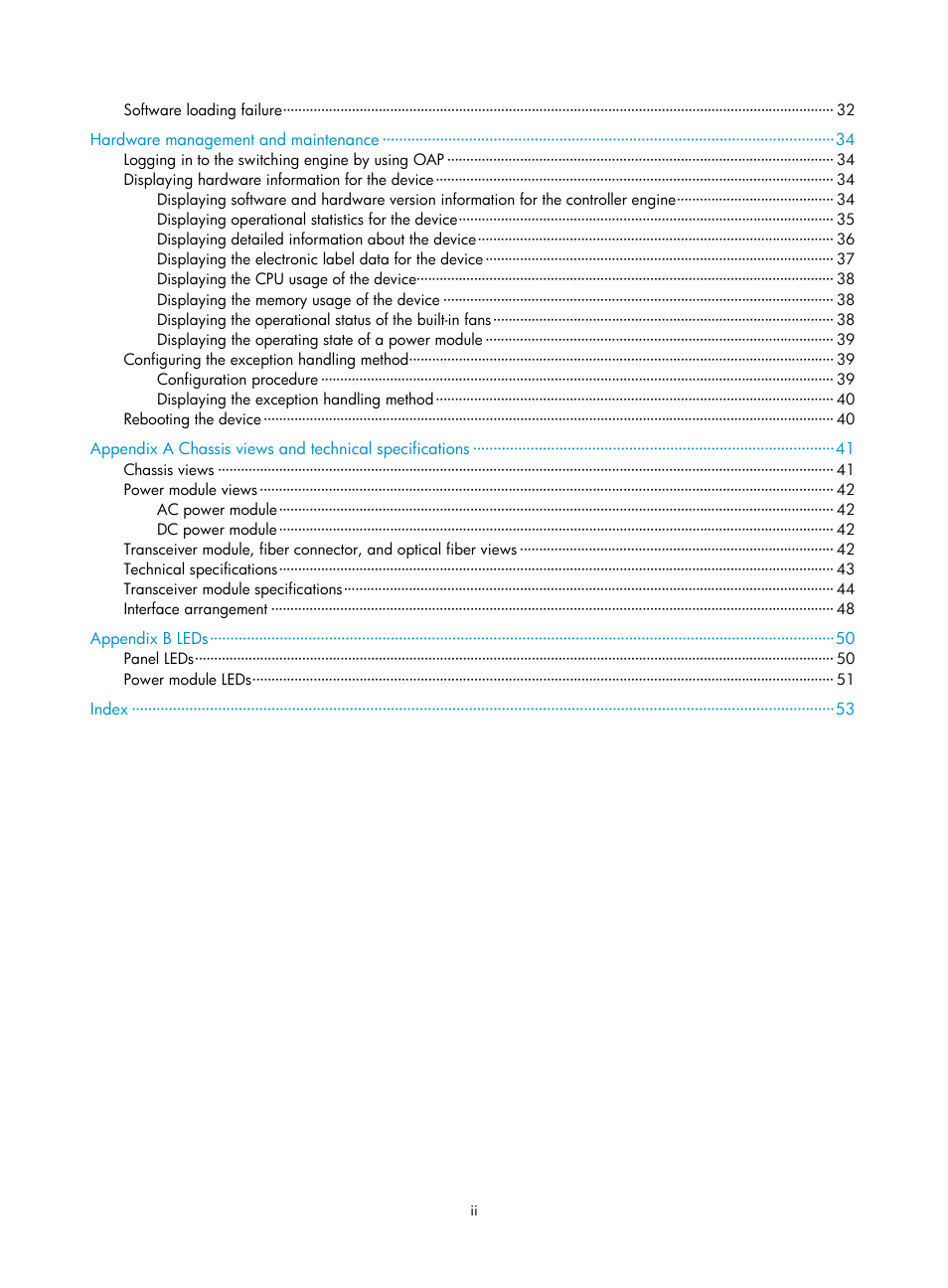 H3C Technologies H3C WX5500E Series Access Controllers User Manual | Page 6 / 59