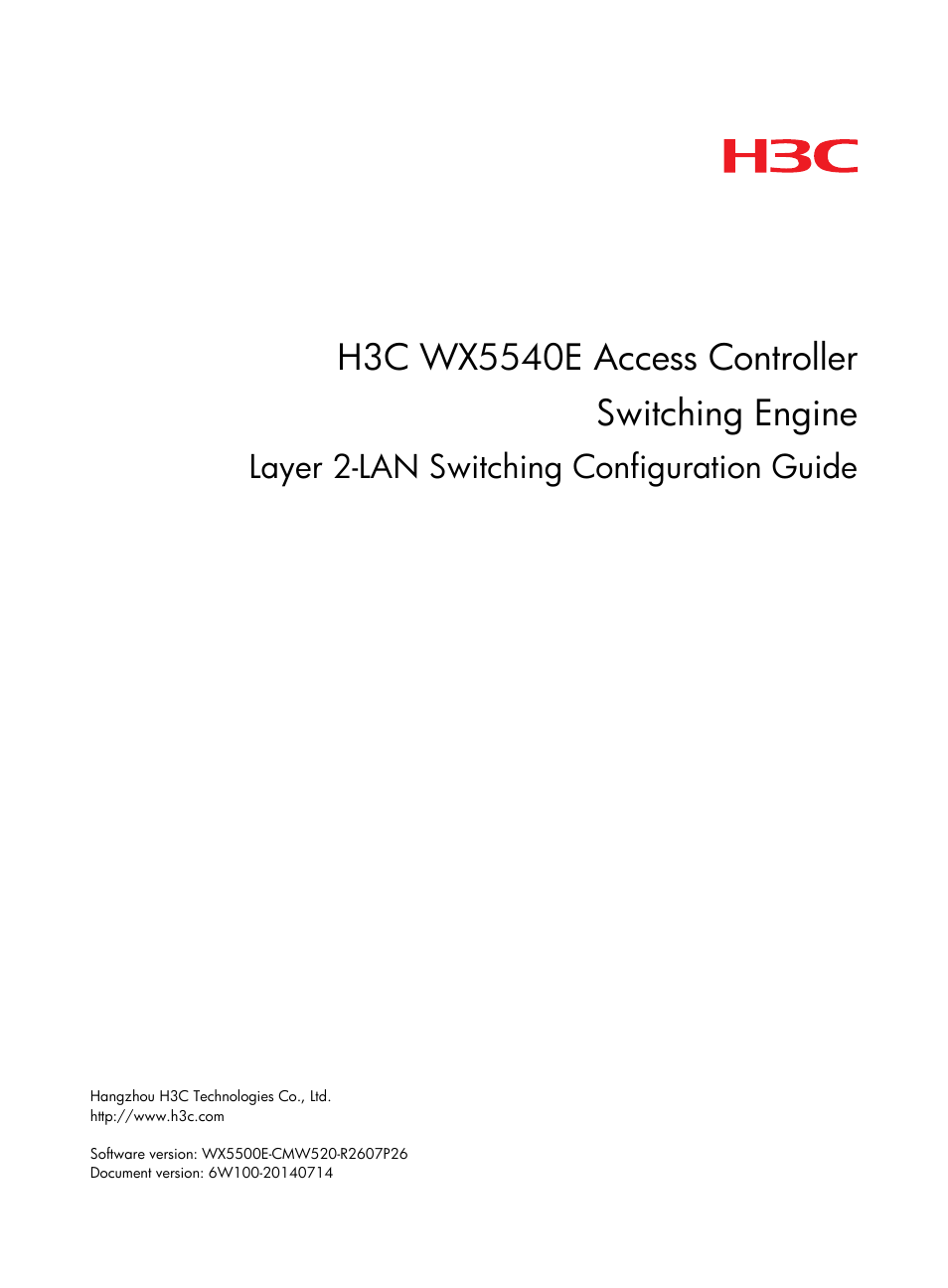 H3C Technologies H3C WX5500E Series Access Controllers User Manual | 221 pages