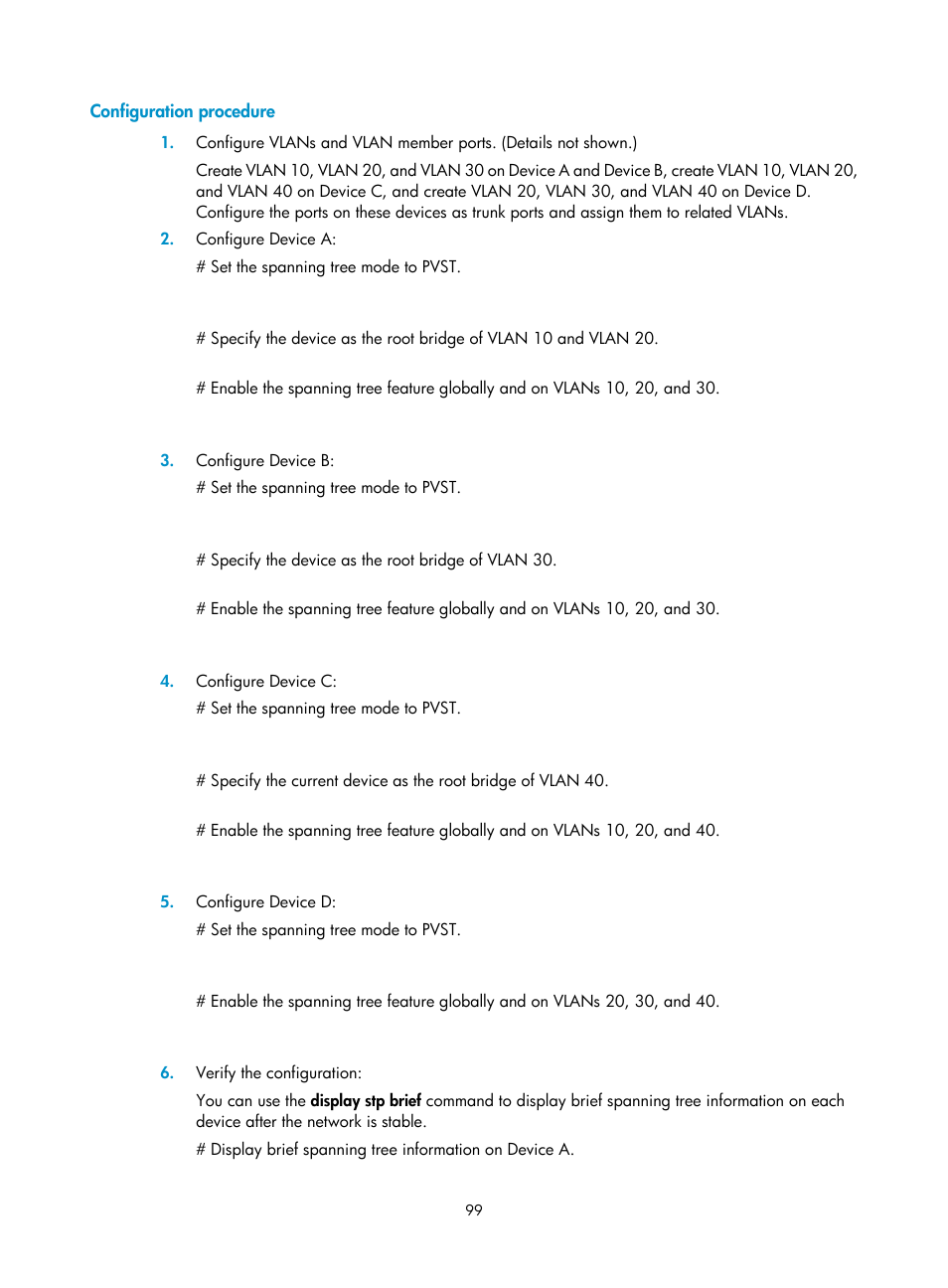Configuration procedure | H3C Technologies H3C WX5500E Series Access Controllers User Manual | Page 110 / 221