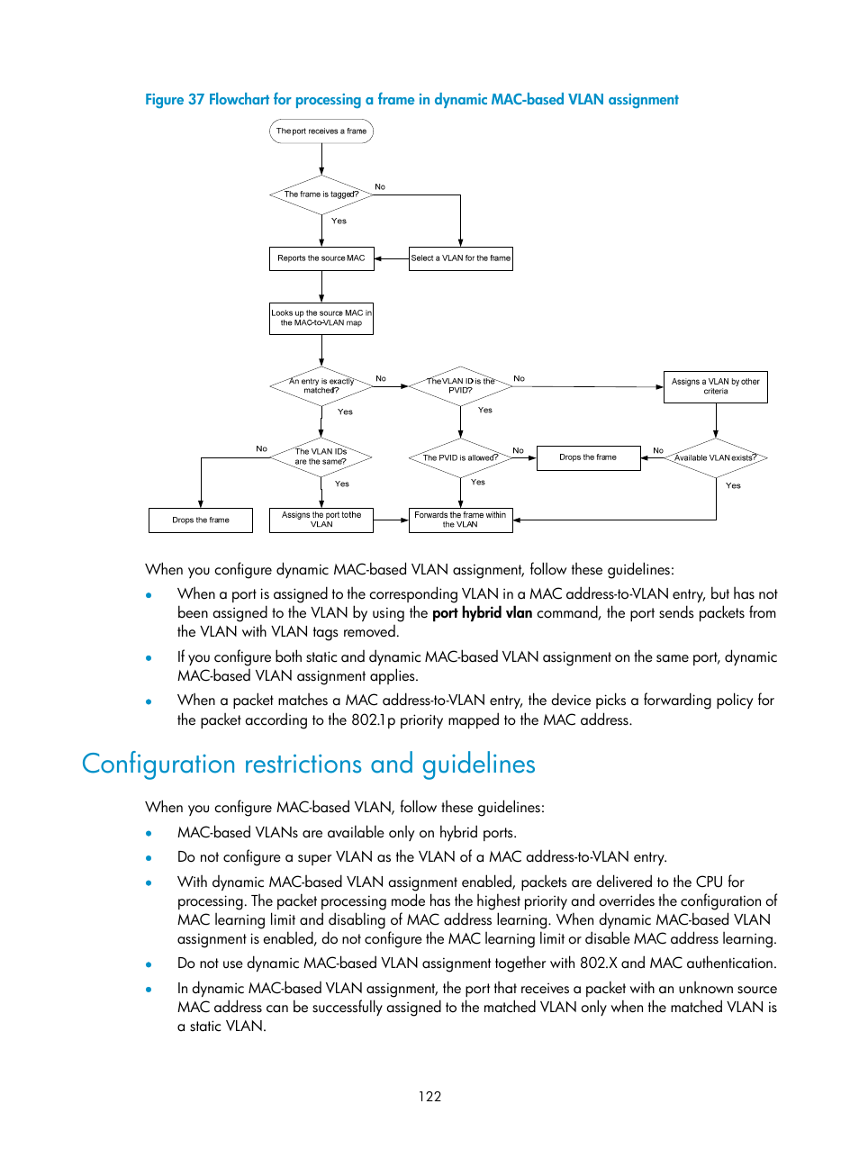 Configuration restrictions and guidelines | H3C Technologies H3C WX5500E Series Access Controllers User Manual | Page 133 / 221