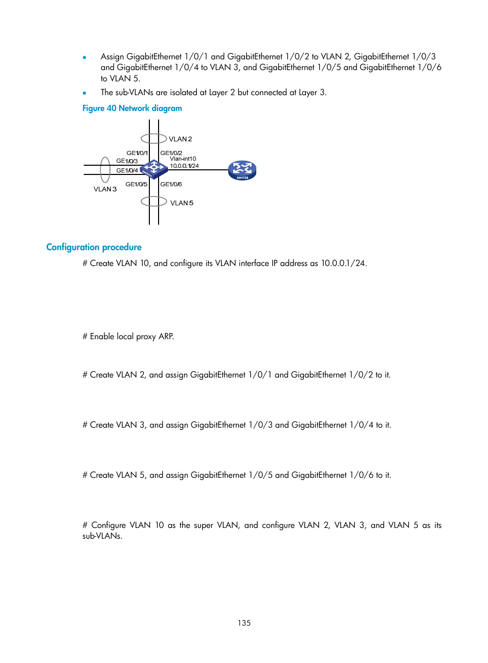 Configuration procedure | H3C Technologies H3C WX5500E Series Access Controllers User Manual | Page 146 / 221