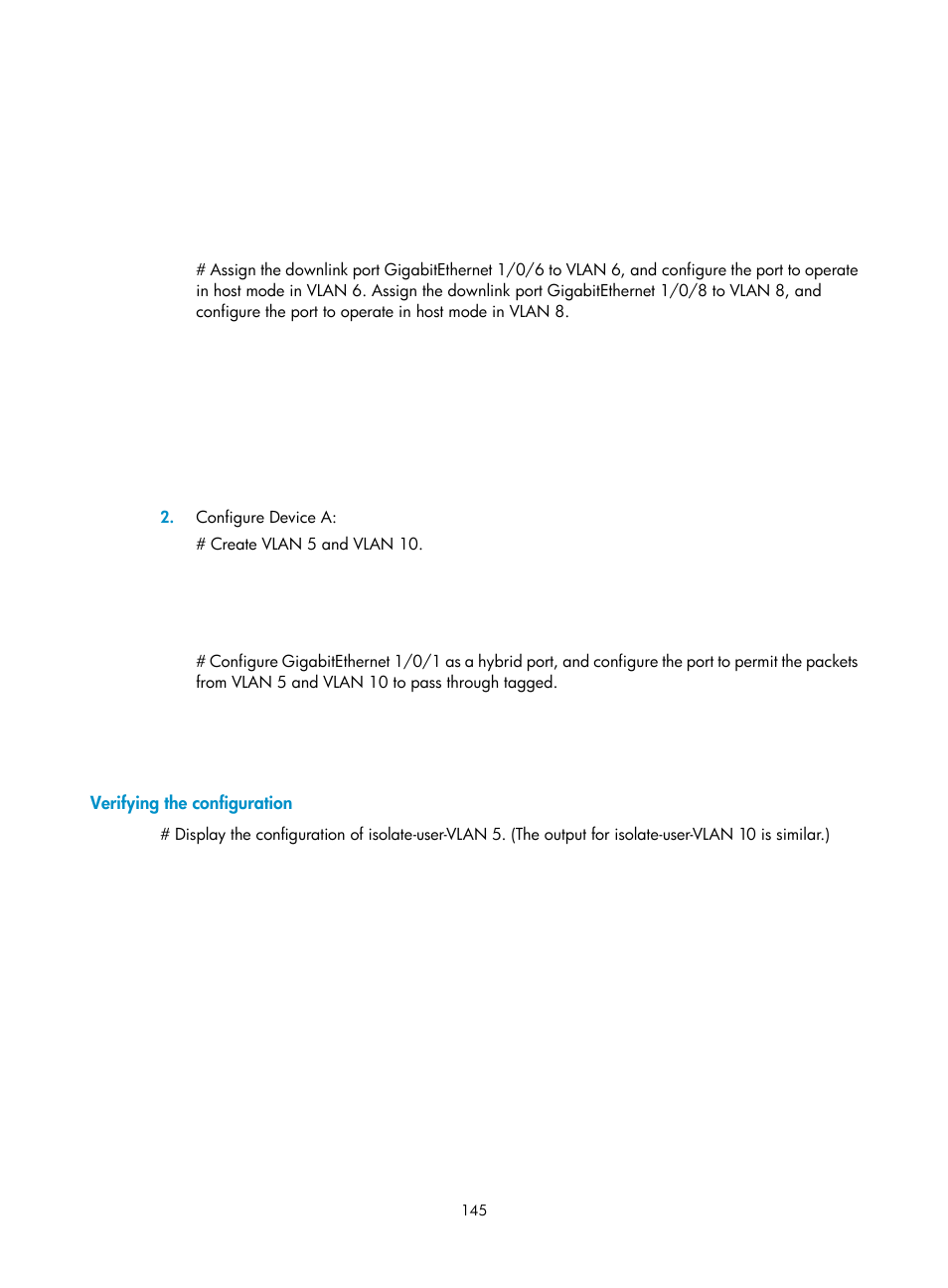 Verifying the configuration | H3C Technologies H3C WX5500E Series Access Controllers User Manual | Page 156 / 221