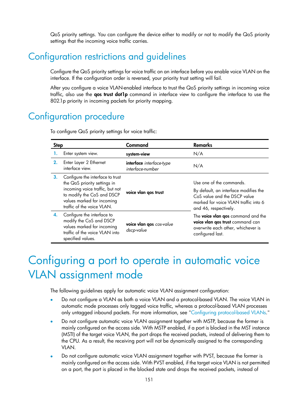 Configuration restrictions and guidelines, Configuration procedure, Ation, see | Mode | H3C Technologies H3C WX5500E Series Access Controllers User Manual | Page 162 / 221