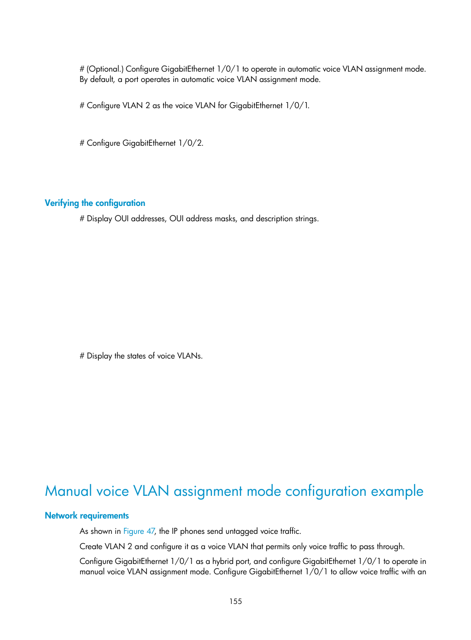 Verifying the configuration, Network requirements | H3C Technologies H3C WX5500E Series Access Controllers User Manual | Page 166 / 221