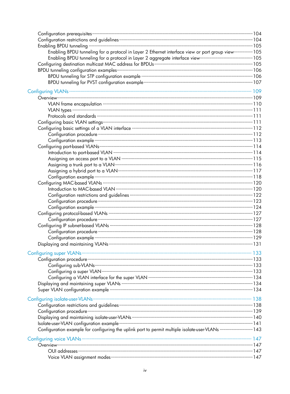H3C Technologies H3C WX5500E Series Access Controllers User Manual | Page 9 / 221