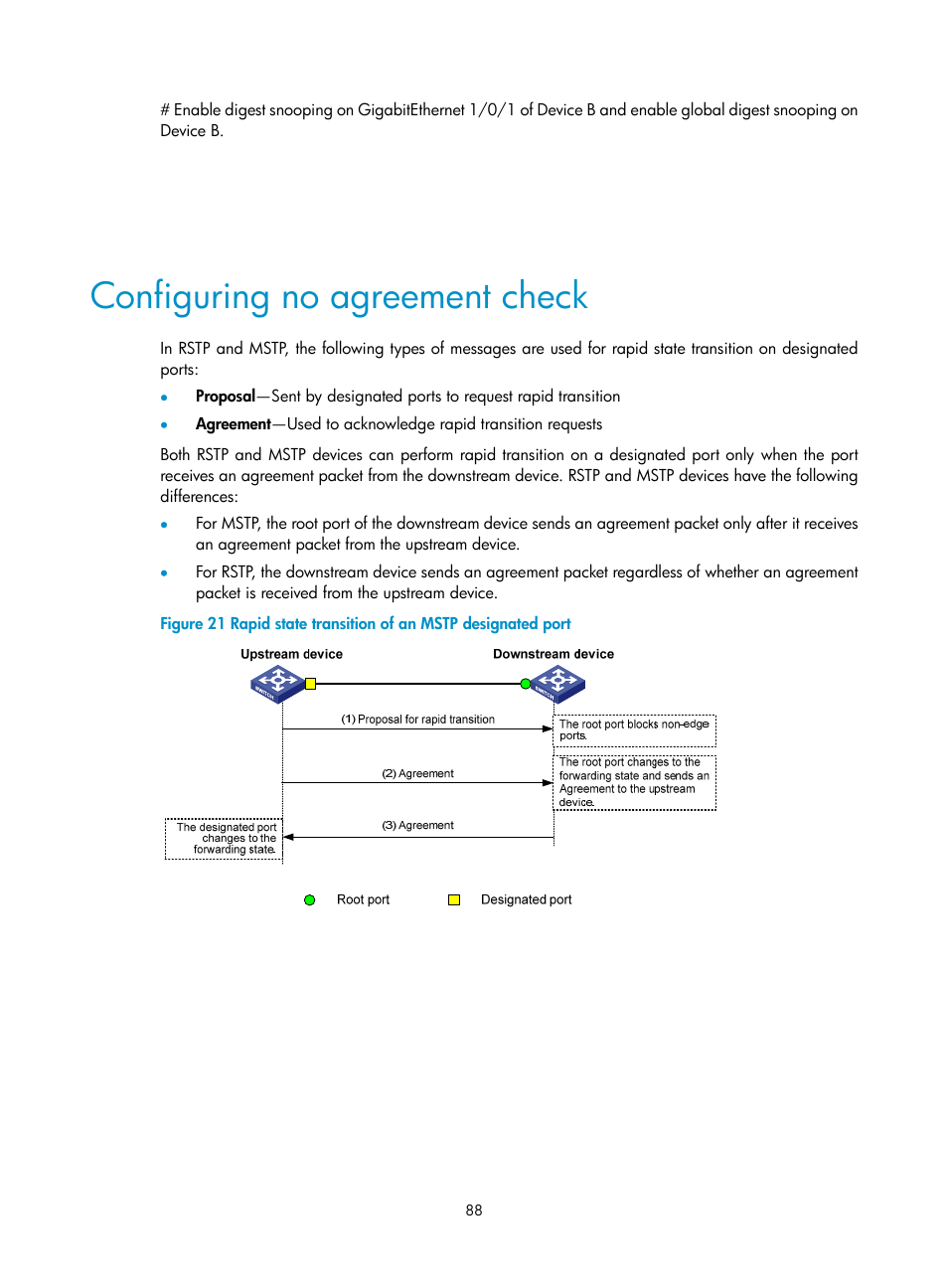 Configuring no agreement check | H3C Technologies H3C WX5500E Series Access Controllers User Manual | Page 99 / 221