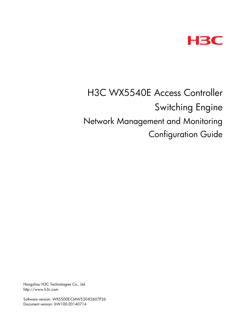 H3C Technologies H3C WX5500E Series Access Controllers User Manual | 104 pages