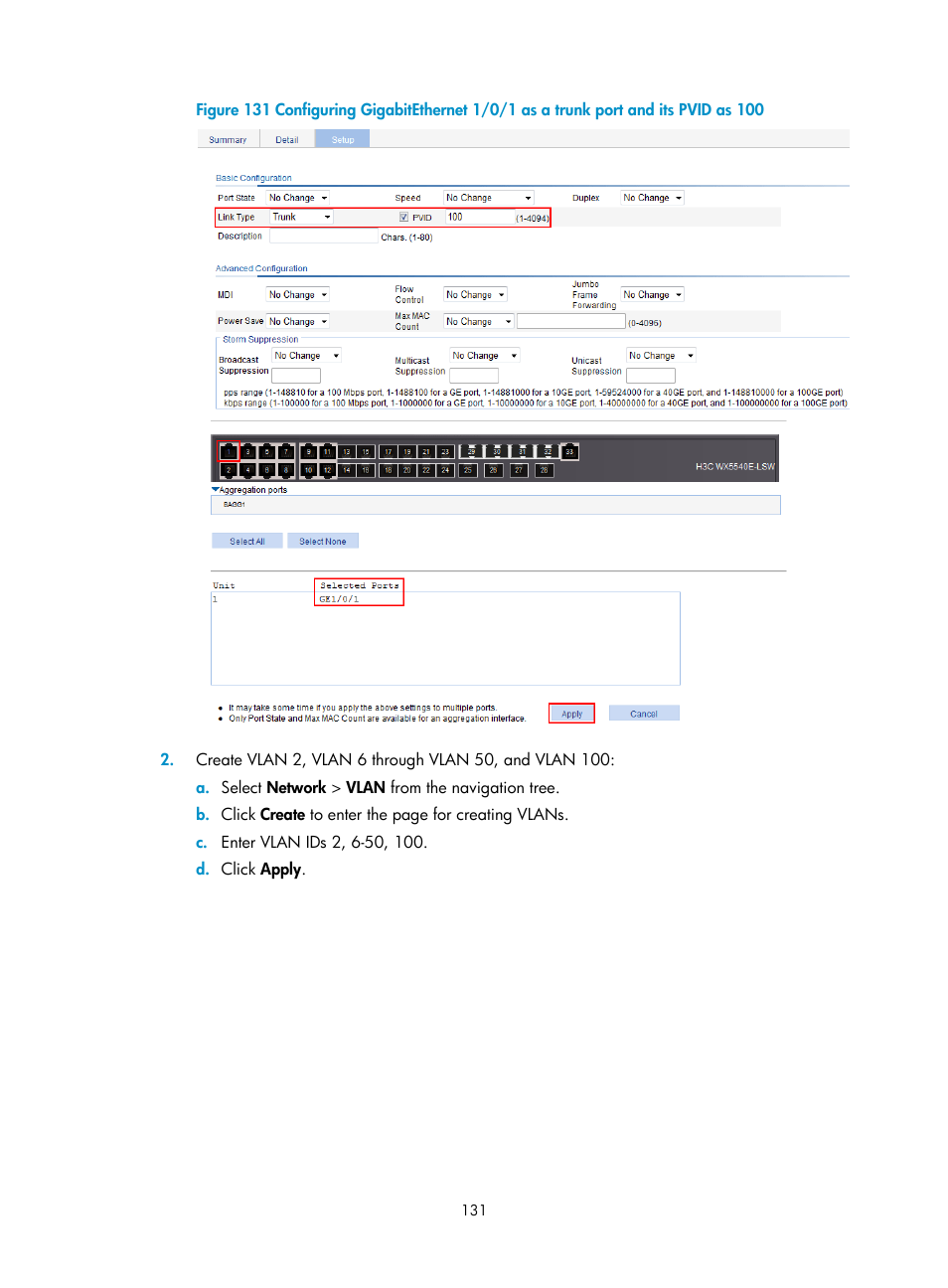 H3C Technologies H3C WX5500E Series Access Controllers User Manual | Page 141 / 254