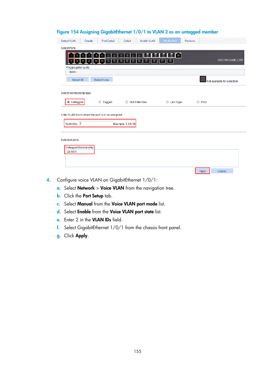 H3C Technologies H3C WX5500E Series Access Controllers User Manual | Page 165 / 254
