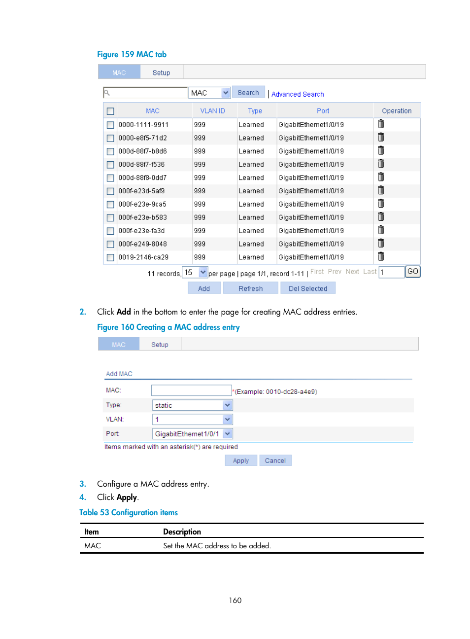 H3C Technologies H3C WX5500E Series Access Controllers User Manual | Page 170 / 254
