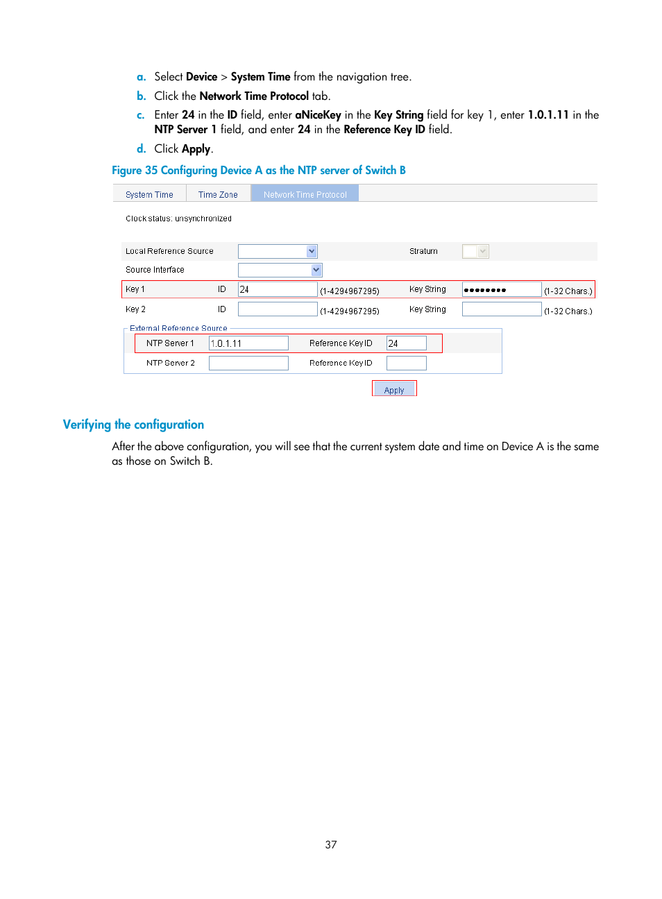 Verifying the configuration | H3C Technologies H3C WX5500E Series Access Controllers User Manual | Page 47 / 254