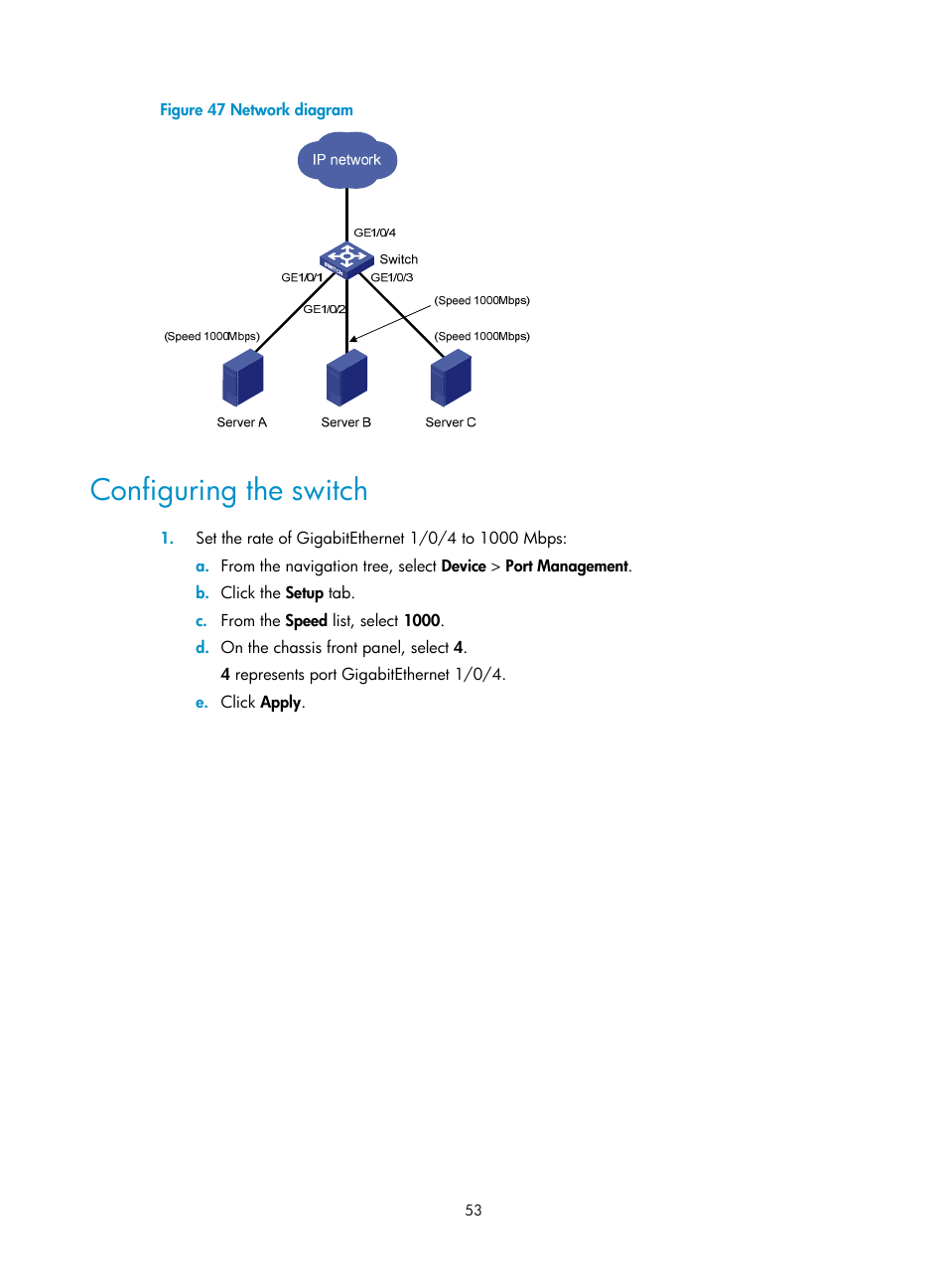 Configuring the switch | H3C Technologies H3C WX5500E Series Access Controllers User Manual | Page 63 / 254