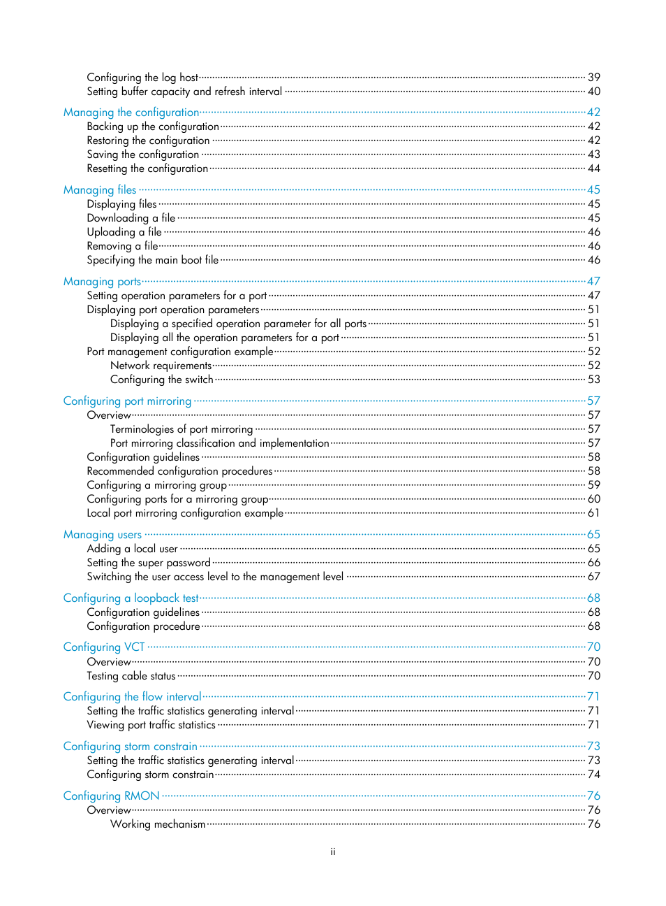 H3C Technologies H3C WX5500E Series Access Controllers User Manual | Page 7 / 254