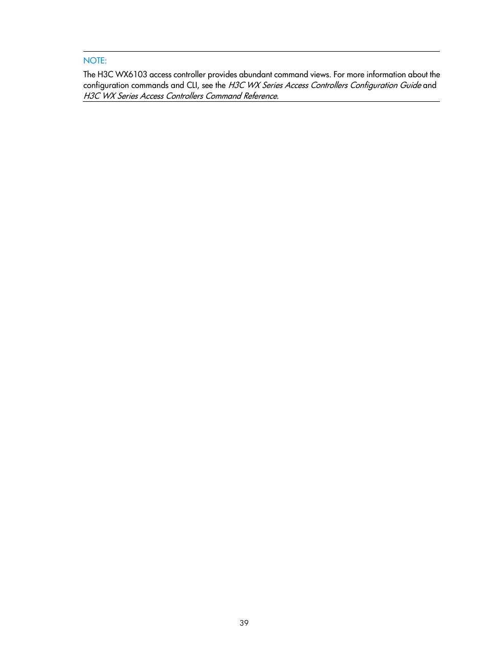 H3C Technologies H3C WX6000 Series Access Controllers User Manual | Page 47 / 90