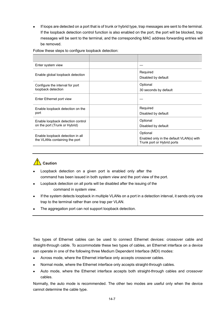 Configuring the cable type for an ethernet port | H3C Technologies H3C WX6000 Series Access Controllers User Manual | Page 120 / 678