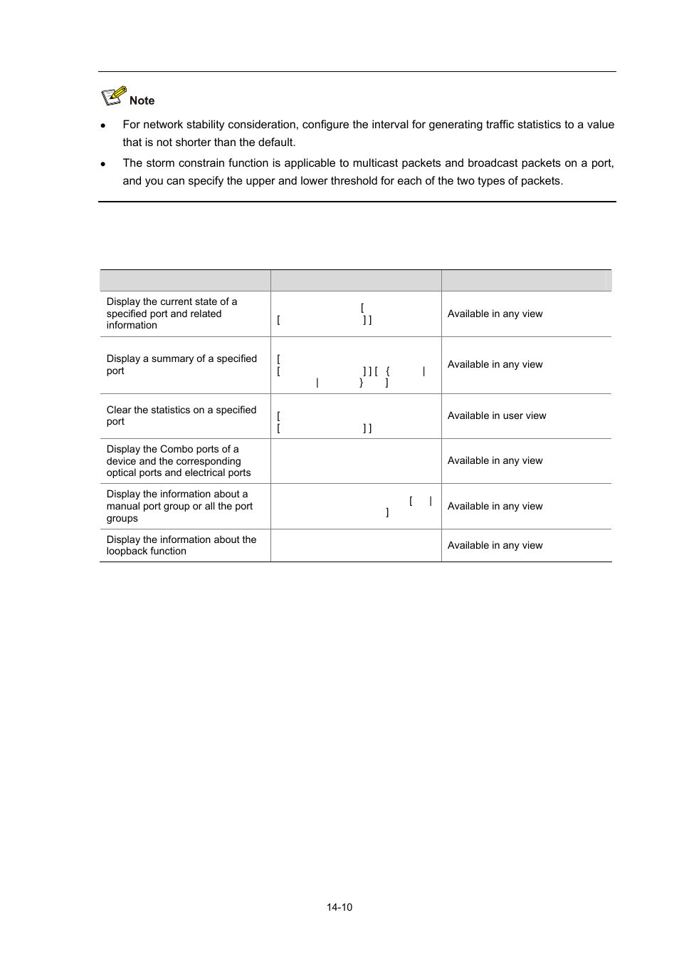 Maintaining and displaying an ethernet port | H3C Technologies H3C WX6000 Series Access Controllers User Manual | Page 123 / 678