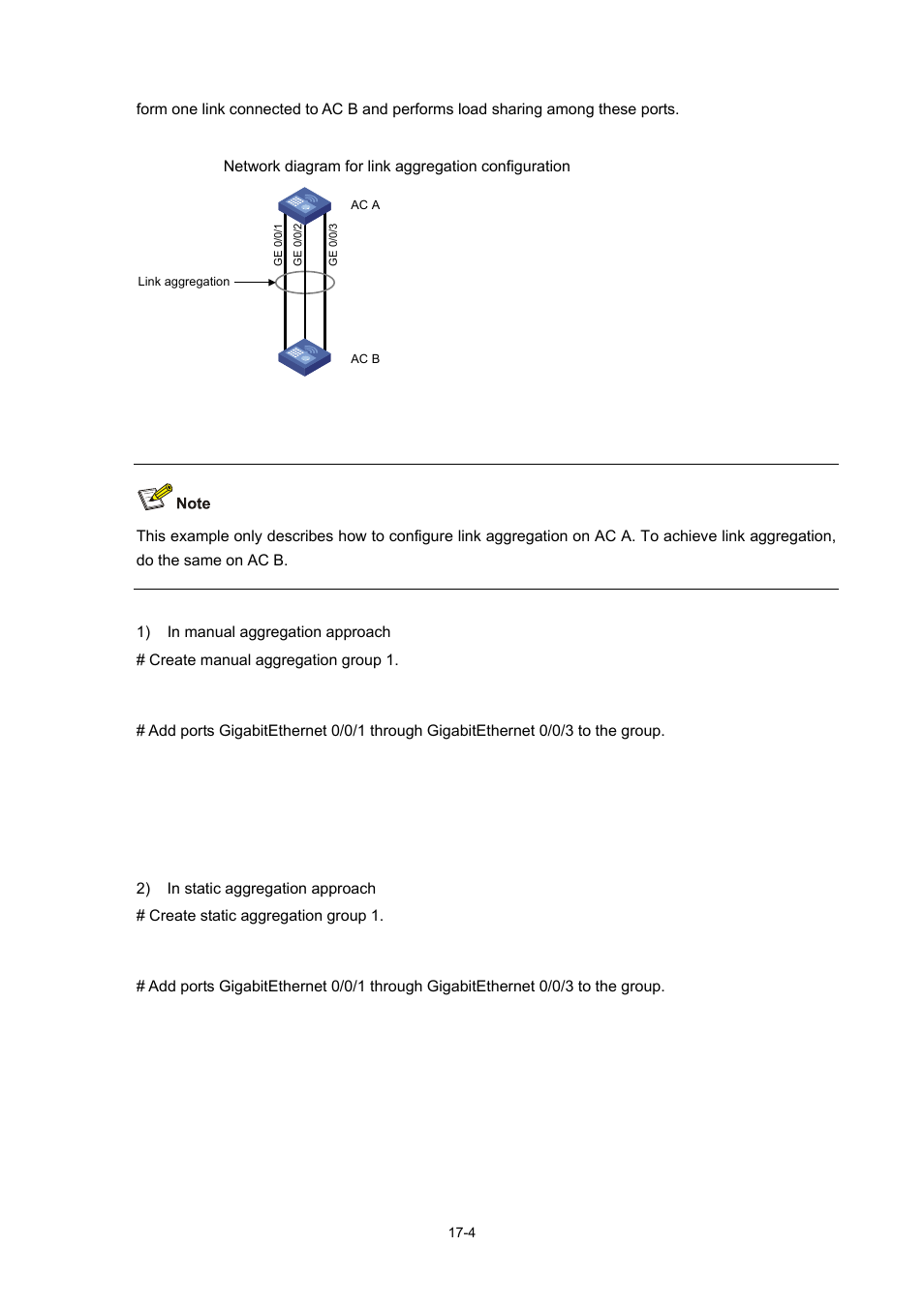 Network diagram, Configuration procedure | H3C Technologies H3C WX6000 Series Access Controllers User Manual | Page 135 / 678