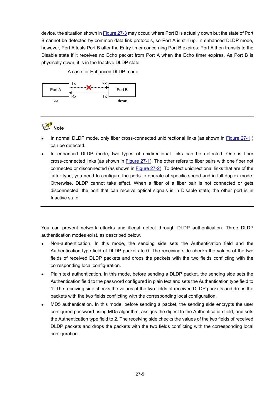 Dldp authentication mode | H3C Technologies H3C WX6000 Series Access Controllers User Manual | Page 297 / 678