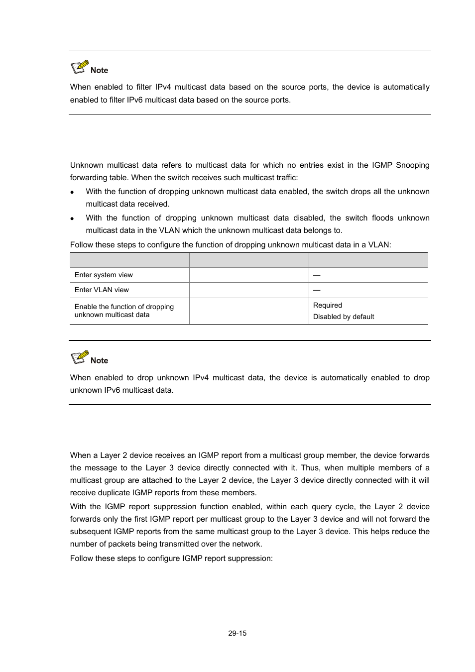 Configuring igmp report suppression | H3C Technologies H3C WX6000 Series Access Controllers User Manual | Page 333 / 678