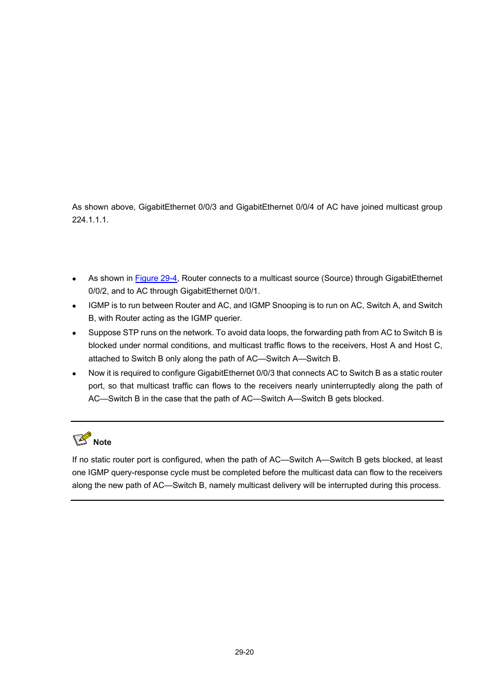 Static router port configuration, Network requirements | H3C Technologies H3C WX6000 Series Access Controllers User Manual | Page 338 / 678