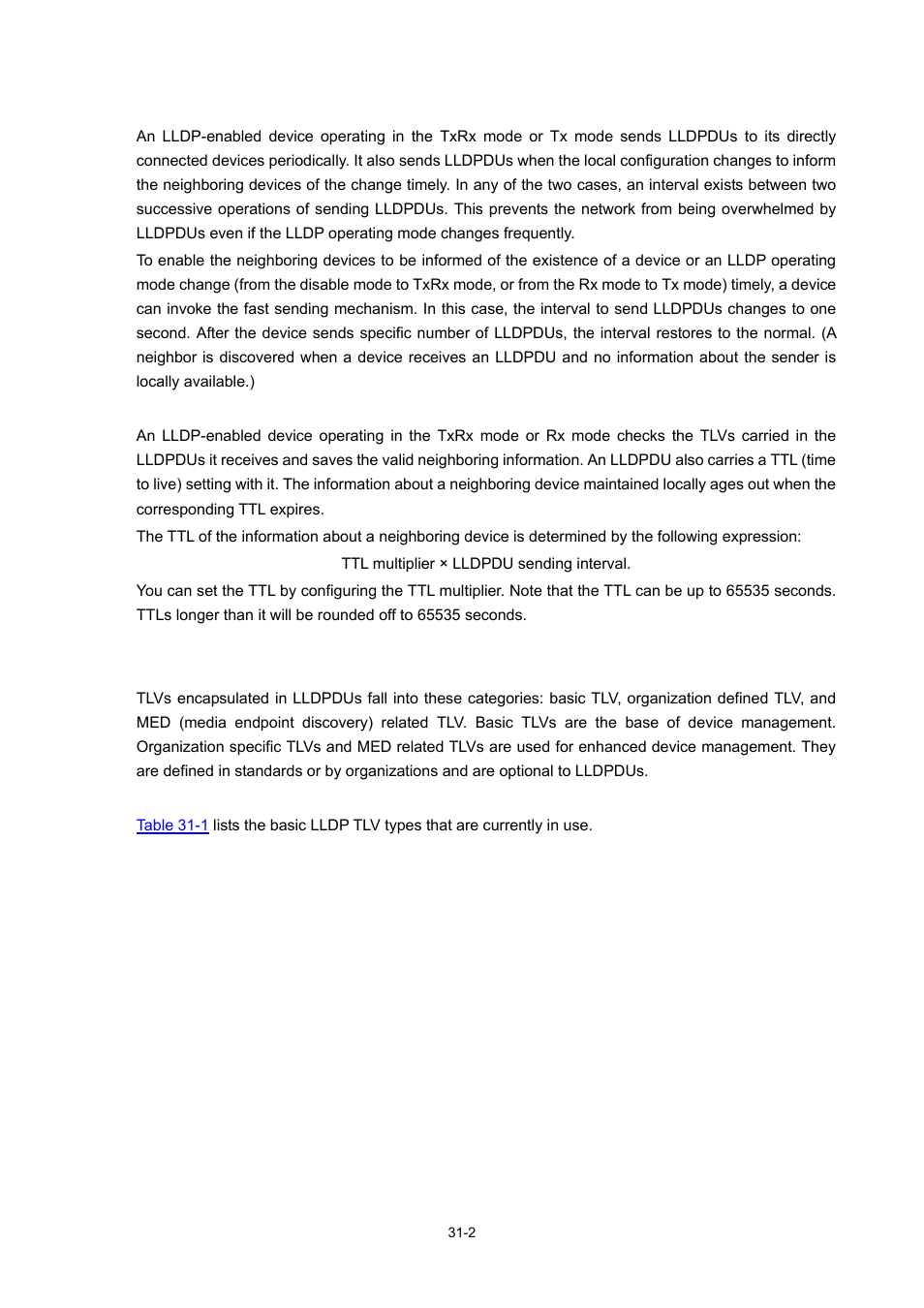 Sending lldpdus, Receiving lldpdus, Tlv types | Basic lldp tlvs | H3C Technologies H3C WX6000 Series Access Controllers User Manual | Page 349 / 678