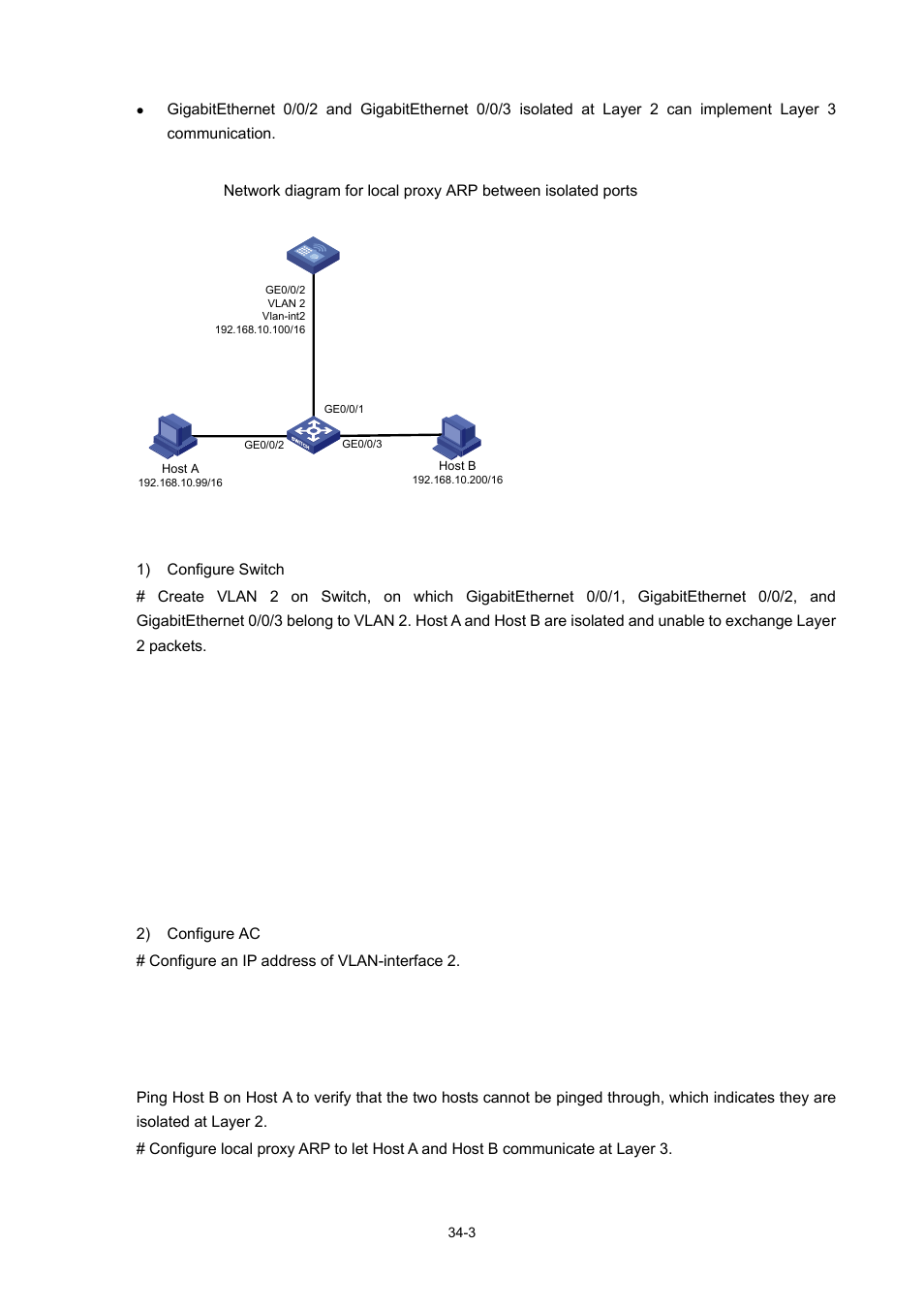 Network diagram, Configuration procedure | H3C Technologies H3C WX6000 Series Access Controllers User Manual | Page 372 / 678