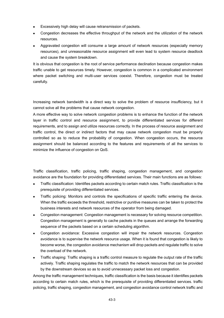 Countermeasures, Major traffic management techniques | H3C Technologies H3C WX6000 Series Access Controllers User Manual | Page 426 / 678
