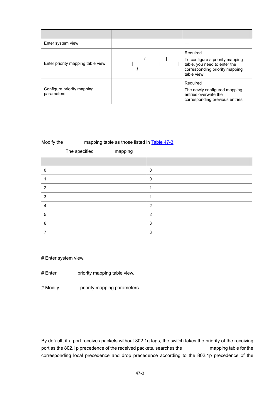 Configuration examples, Network requirements, Configuration procedure | Configuring the port priority | H3C Technologies H3C WX6000 Series Access Controllers User Manual | Page 449 / 678