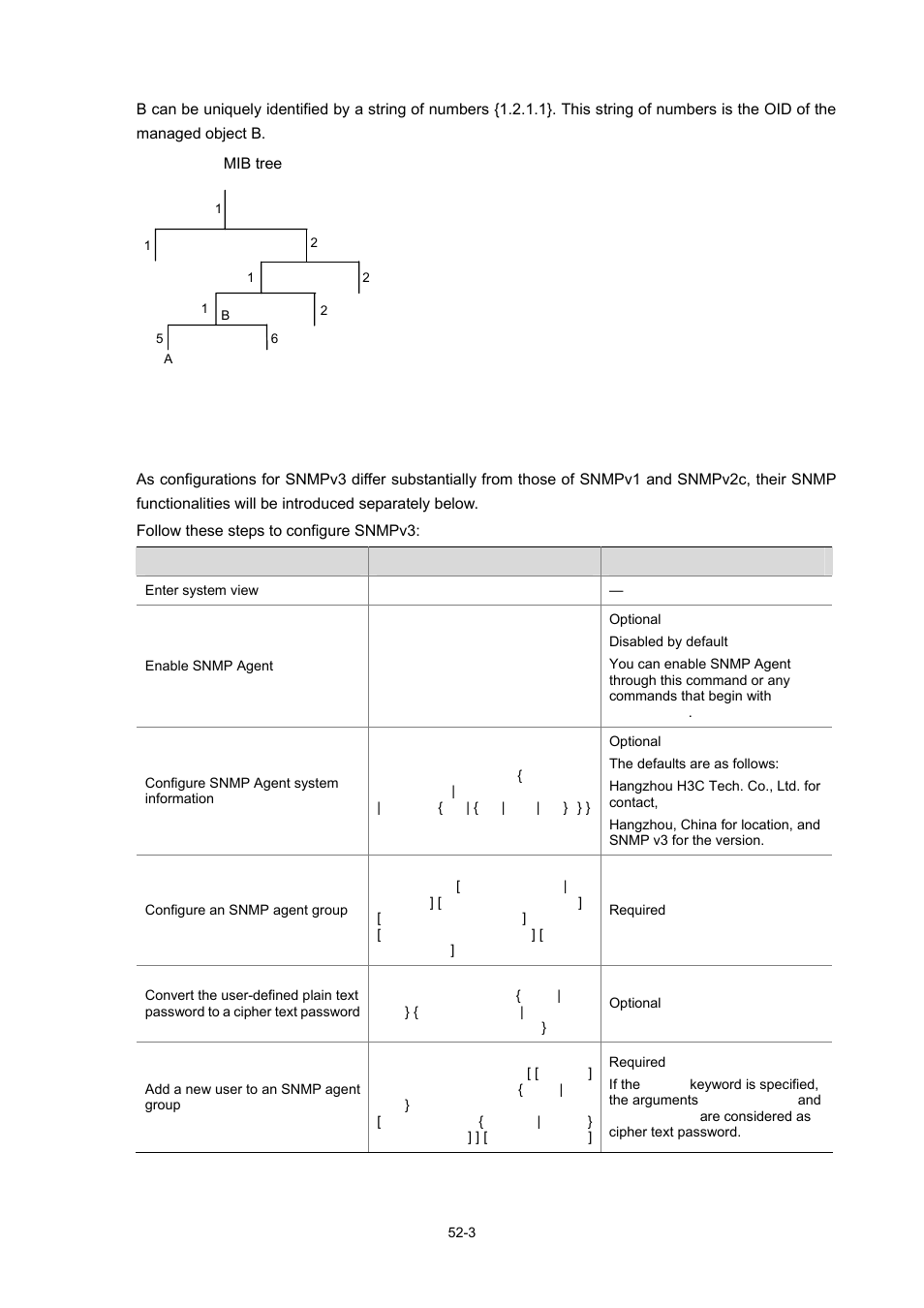 Snmp configuration | H3C Technologies H3C WX6000 Series Access Controllers User Manual | Page 471 / 678